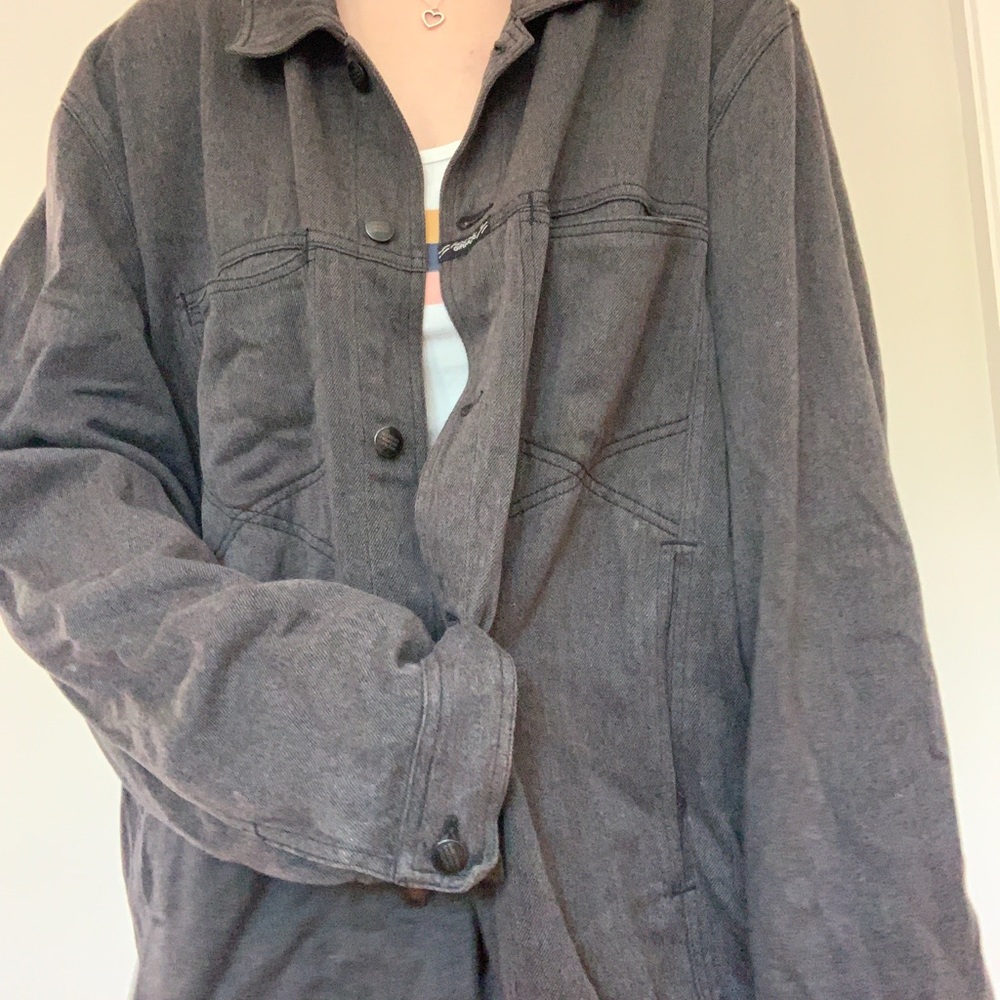 Black jean jacket Marithé Francois Gibaud